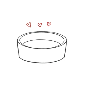 Doodle de cuenco de comida